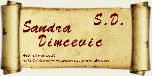 Sandra Dimčević vizit kartica